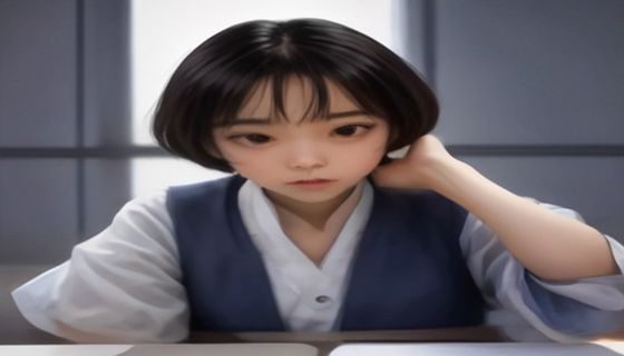 害羞操学员在镜子前练习动作，镜中倒影清晰，专注调整手臂位置，光线柔和